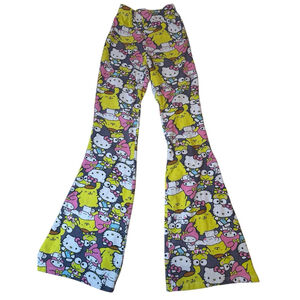 Sanrio Hello Kitty And Friends High Rise Flare Juniors Leggings Size XS